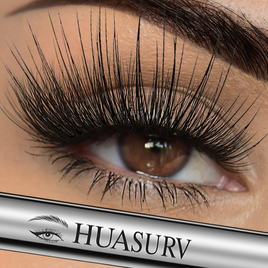 HUASURV Volumizing & Lengthening Mascara - Natural, Thick, Curling Formula for All Skin Types, Black, Best for Christmas