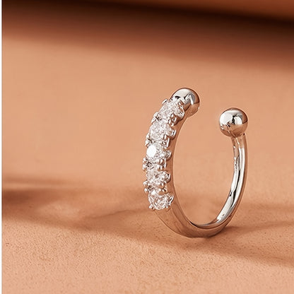 2pcs Bohemian Summer Sexy Style False Nose Rings, Adjustable No-Piercing Wearable, Fashion Hip-Hop Accessories