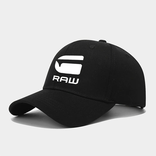 ATHACER "RAW" Printed Baseball Cap - Stylish Black Polyester Hat for Men & Women, Lightweight & Durable, Perfect for Shopping, Gifting, Birthdays, Outdoor Activities, Travel, Gatherings, Parties, All-Season Wear, Party Access