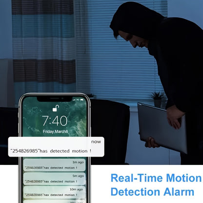 Spherical safety camera, motion detection, color night vision, alarm push, FHD wireless Wi Fi smart home safety camera, 355 ° panoramic monitoring camera, intelligent motion detection, two-way audio, only 2.4GHz, Wi Fi camer
