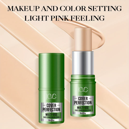 100% Pore Cover Concealer Stick - High Coverage Multi-Use Face Concealer for, Dark Circles & Imperfections, Natural Finish, Medium Coverage, Travel-Friendly Light to Medium Shades for All Light Beige Types, Daily Makeup Essen