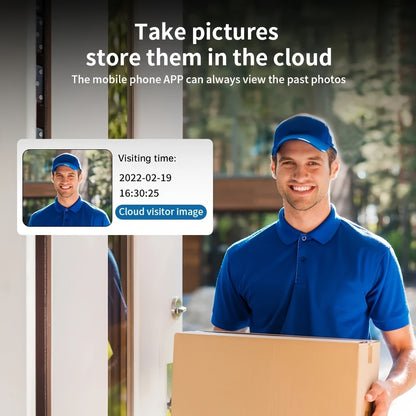 Smart Wireless Video Doorbell with 2-Way Audio, Night Vision, USB Rechargeable & Low Power Consumption | 2.4G WiFi Home Security System for Doormat & Surveillance, Office Surveillance | Modern Doorbell | Advanced Audio Techno