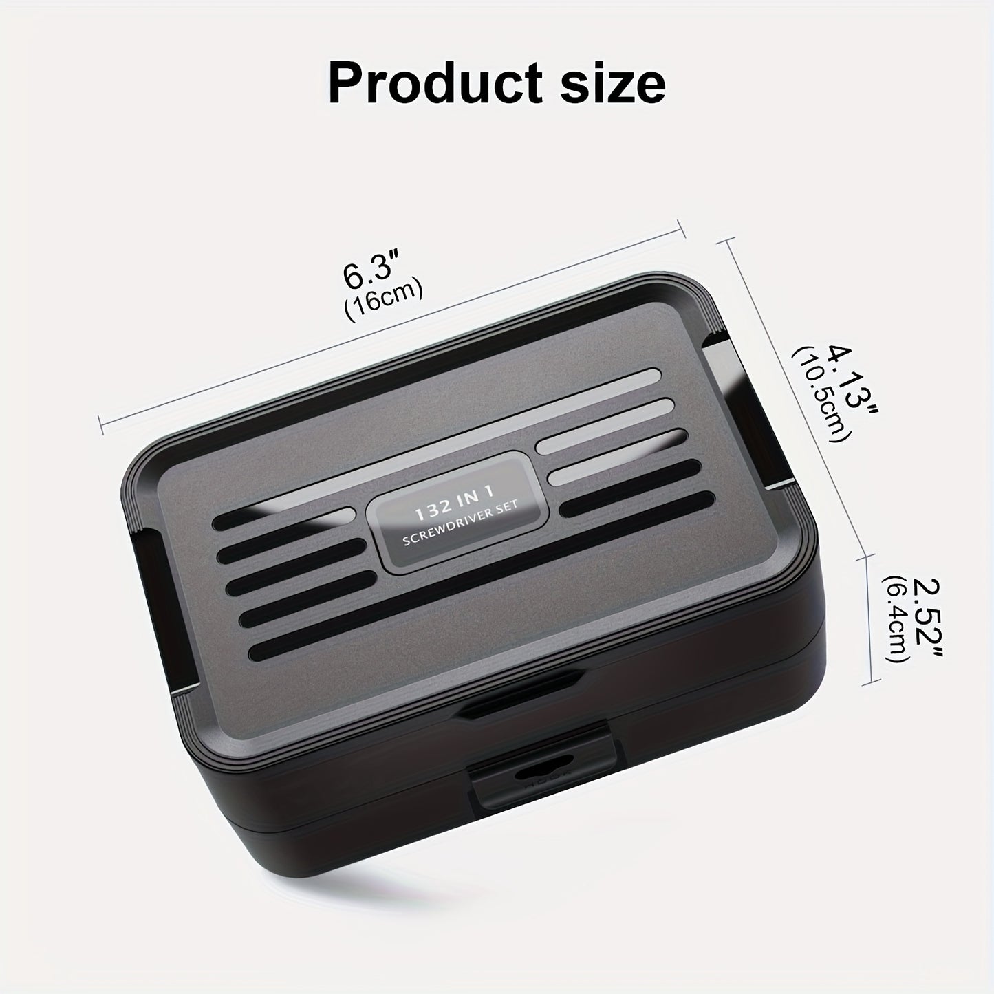 115 in 1/132 in 1 Precision Screwdriver Set - Magnetic Driver Heads, Torx and Hex Keys, Chrome Vanadium Steel, Anti-Corrosion Surface Treatment, Non-Slip Grip, for Computer and Mobile Phone Repair, Mechanic Tool Kit | Hex and