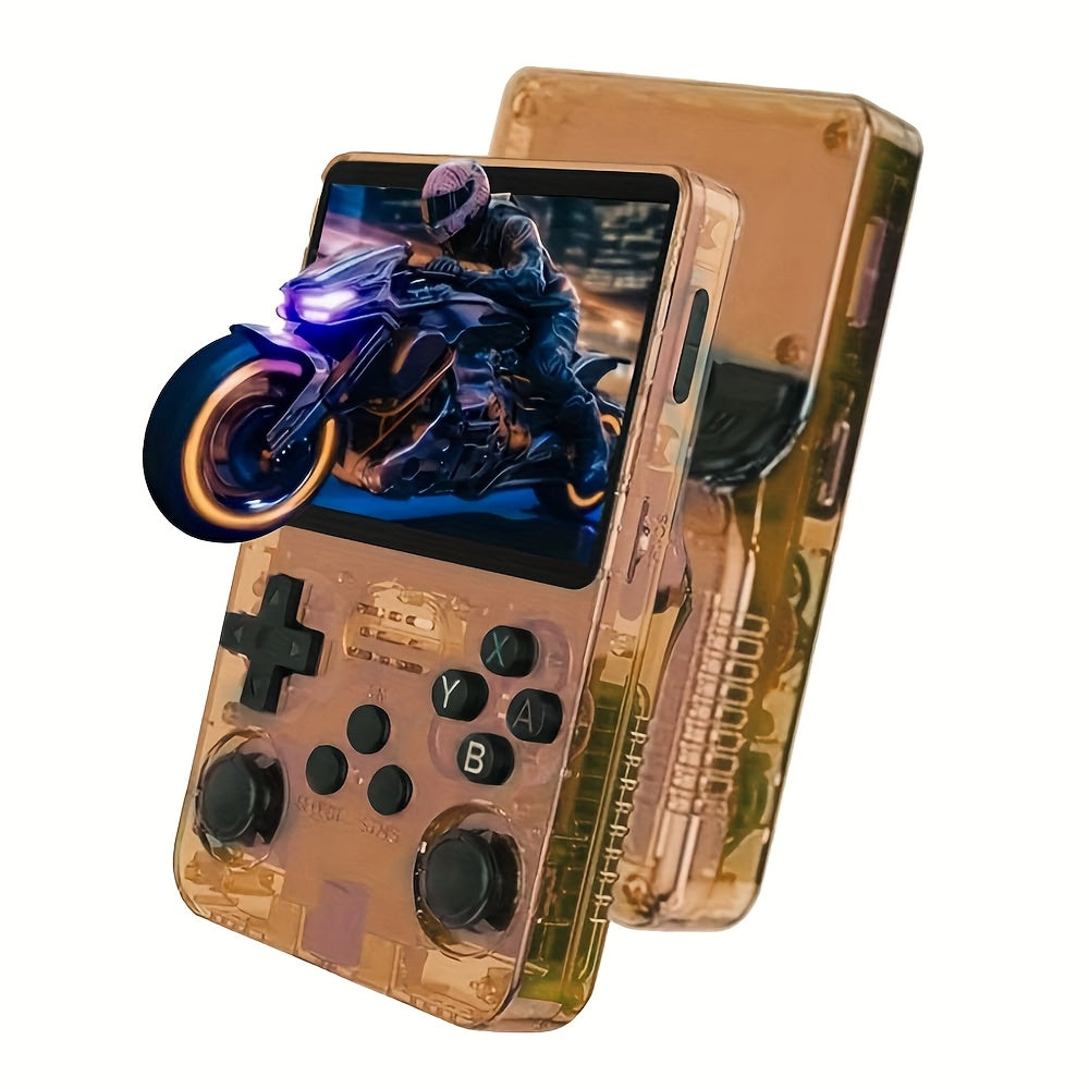 R36S Retro Handheld Game Console - ArkOS, Long Battery Life 3000mAh, USB Charging, Supports Multiple Formats, 3.5-inch Display, Large Storage Capacity-