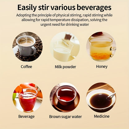 [Rechargeable Self-Stirring Coffee Mug] Fri Life Rechargeable Self-Stirring Coffee Mug with Temperature Display, USB Charging, Sealed Travel Tumbler for Milk, Chocolate, Mocha,Stainless steel liner,Auto Power Off-Heat Preserv