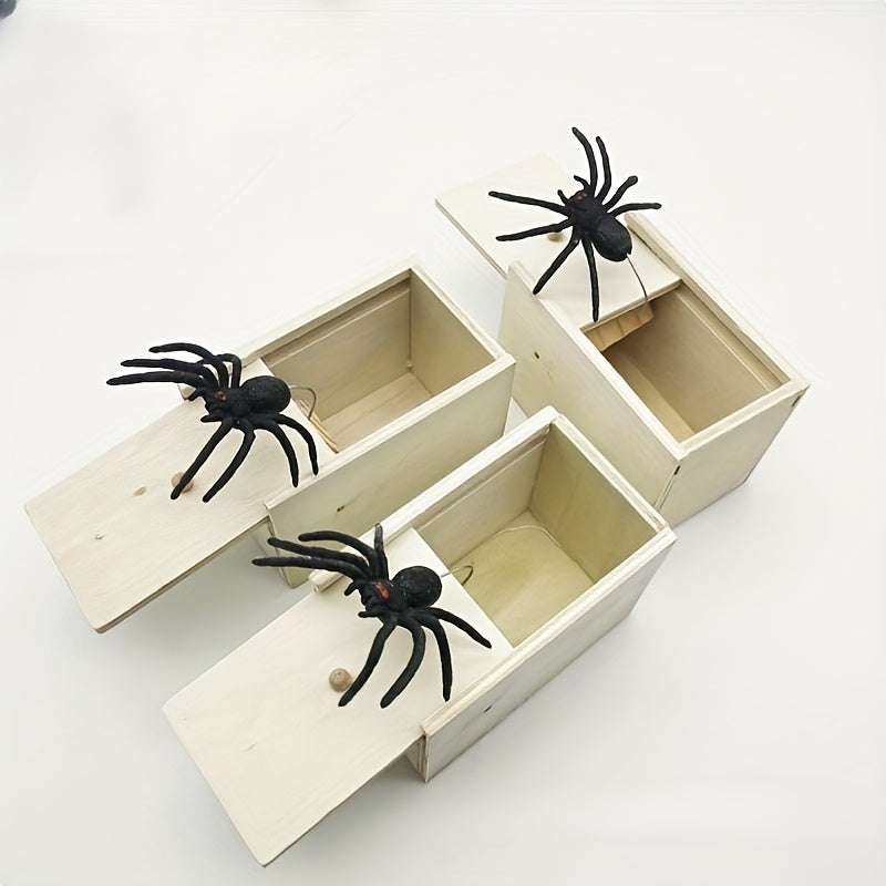 A Terrifying Spider Box with Fake Insects, Perfect for Halloween, Christmas, April Fool'S Day, Graduation Gifts, And Giveaways.