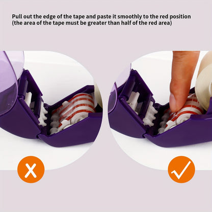 Eagle Automatic Tape Dispenser, Tape Gun Single Handheld Design perfect for Christmas and home gift wrapping, Free 1 Roll of 0.5 Inch (12 mm) and 1 Roll of 0.75 Inch (19 mm) Tapes