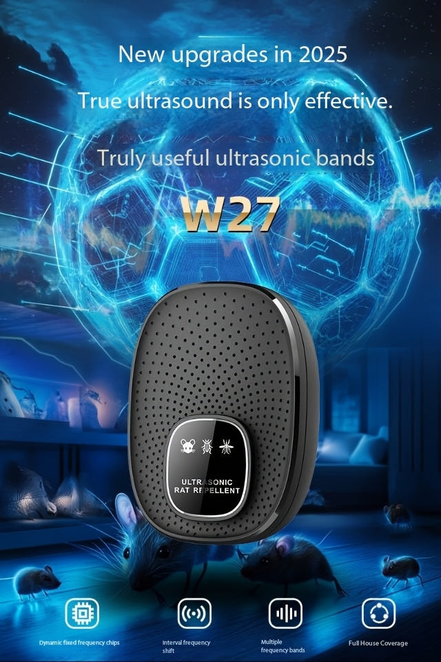 Home Smart Electronic Cat Mouse Repellent, Smart Soundwave technology for Mice, Silent and No Disturbance, Safe and Reliable, Hotel Smart Mouse Repellent, Soundwave technology Pest Control