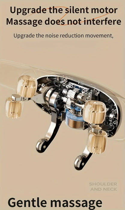 Automatic Kneading Device for Neck, Back, Waist, And Shoulder Massage Targeting Trapezius Muscles.