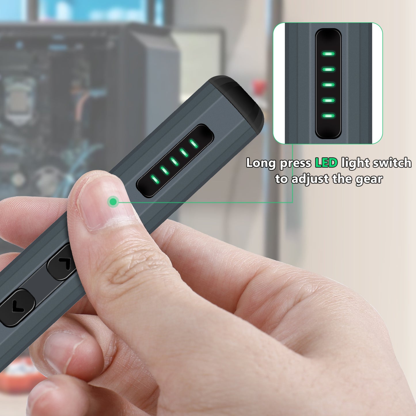 JENABOM 68 In 1 Precision Screwdriver Set Rechargeable Cordless Electric Screwdriver Set Magnetic Screwdriver Head Fast Charging with LED Light