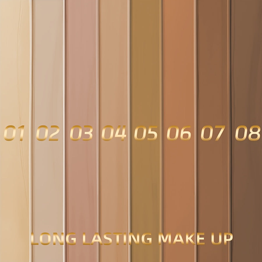 Men's Full Coverage Concealer - Natural Matte Finish, Waterproof & Long-Lasting Liquid Foundation for All Skin Tones, Hides Dark Circles & Acne, Coating