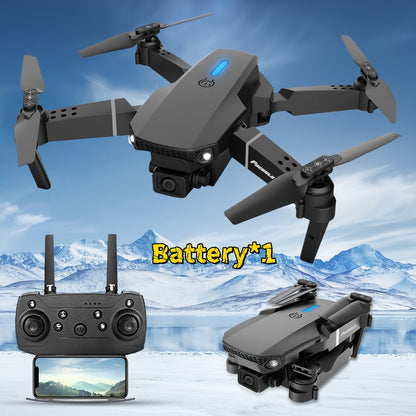 E88 Dual Camera Drone - Supports Wi-Fi, App Control
