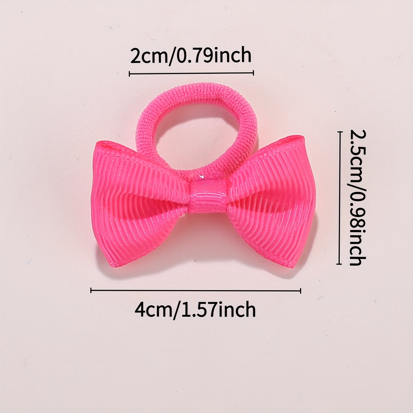 10/20/30/40pcs Girls' Elastic Hair Ties - Soft Pastel & Bright Colors (Red, Pink, Yellow, Green, Blue, Purple, Black, White,) - Non-Slip Hair Bands for Youngsters, Youngsters, Birthday Parties, Halloween, Chinese New Year - S