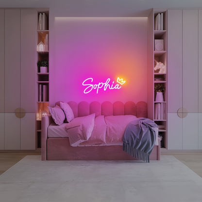 Customizable LED Neon Sign Light - Personalized Wall Mount Decor for Bedroom, Living Room, Party, Wedding, Birthday - USB Powered with Dimmable Push Button Control, Ideal Christmas Gift, Neon Signs for Wall