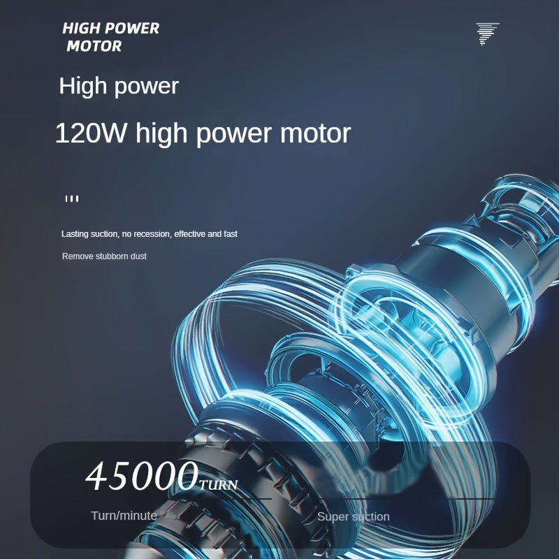 4 In 1 Portable Cordless Handheld Vacuum Cleaner, Powerful Suction For Cars, Computers, Sofas, Offices, Pets, And Homes - Includes Multiple Nozzles, USB Rechargeable, Car Vacuum Cleaner, For House, Car, Office, Couch