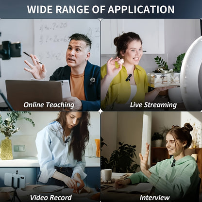 Feng Yang Wireless Lavalier Microphone, Plug and Play, Type C Phone Compatible