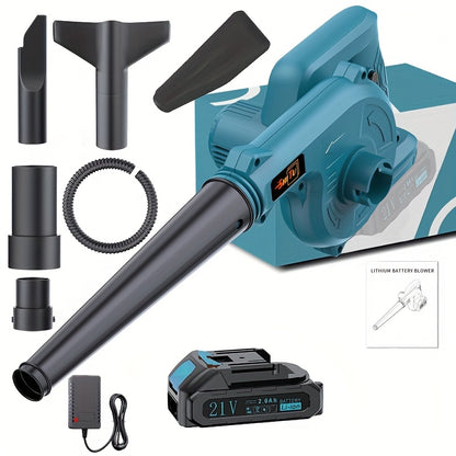 2025 New Handheld Wireless Leaf Blower, Equipped with Battery And Charger for Cleaning Courtyards, Yards, Workplaces, Lawn Care, Leaf Blowing, And Snow Blowing on Sidewalks