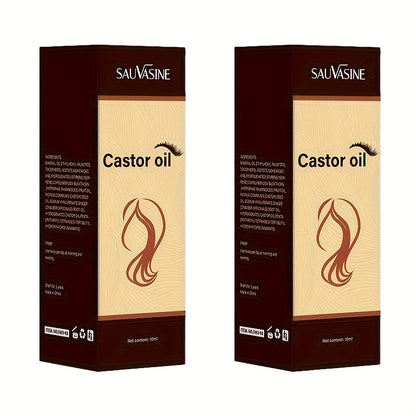 Castor Oil for Eyelashes And Eyebrows, Hair, Cold Pressed And Unrefined, Essential Oil for Dry Hair, Skin And Nail Care