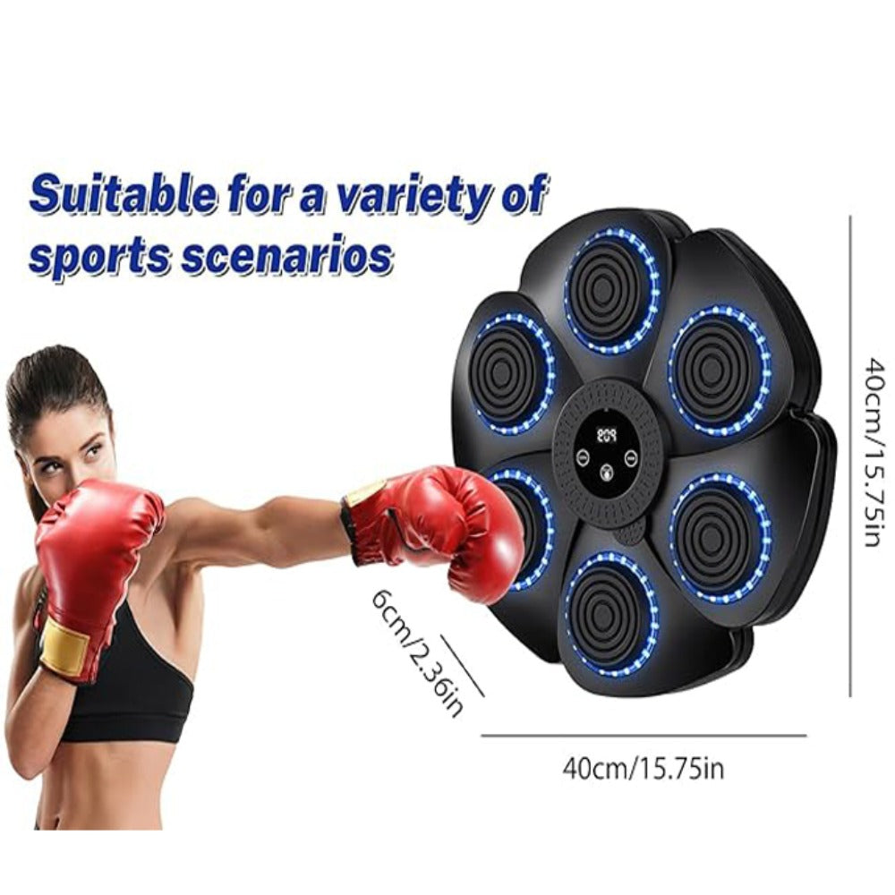 Boxing Training Pad with Gloves, No Harm To Wall, Space-Saving