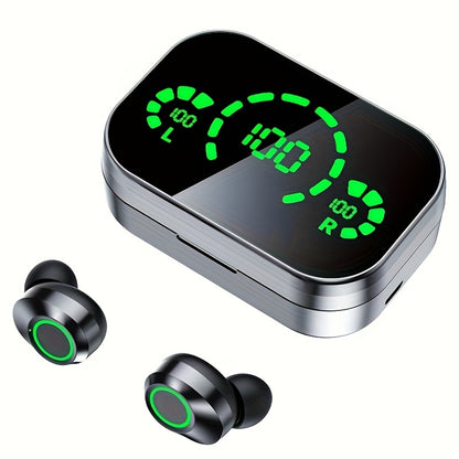 ANKRIYUL Wireless Earbuds Stereo Headset Sport Headphones in Ear Earphones with Charging Case