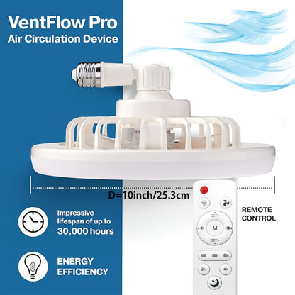 50W 25.4cm LED Smart Ceiling Fan Light with Remote Control, Color Changing and Dimming Features, 2In1 360 degrees Ceiling Fan with Light | E26/27 Socket, Dual Function Cooling and Lighting, Timing, Suitable for for Bedroom, k