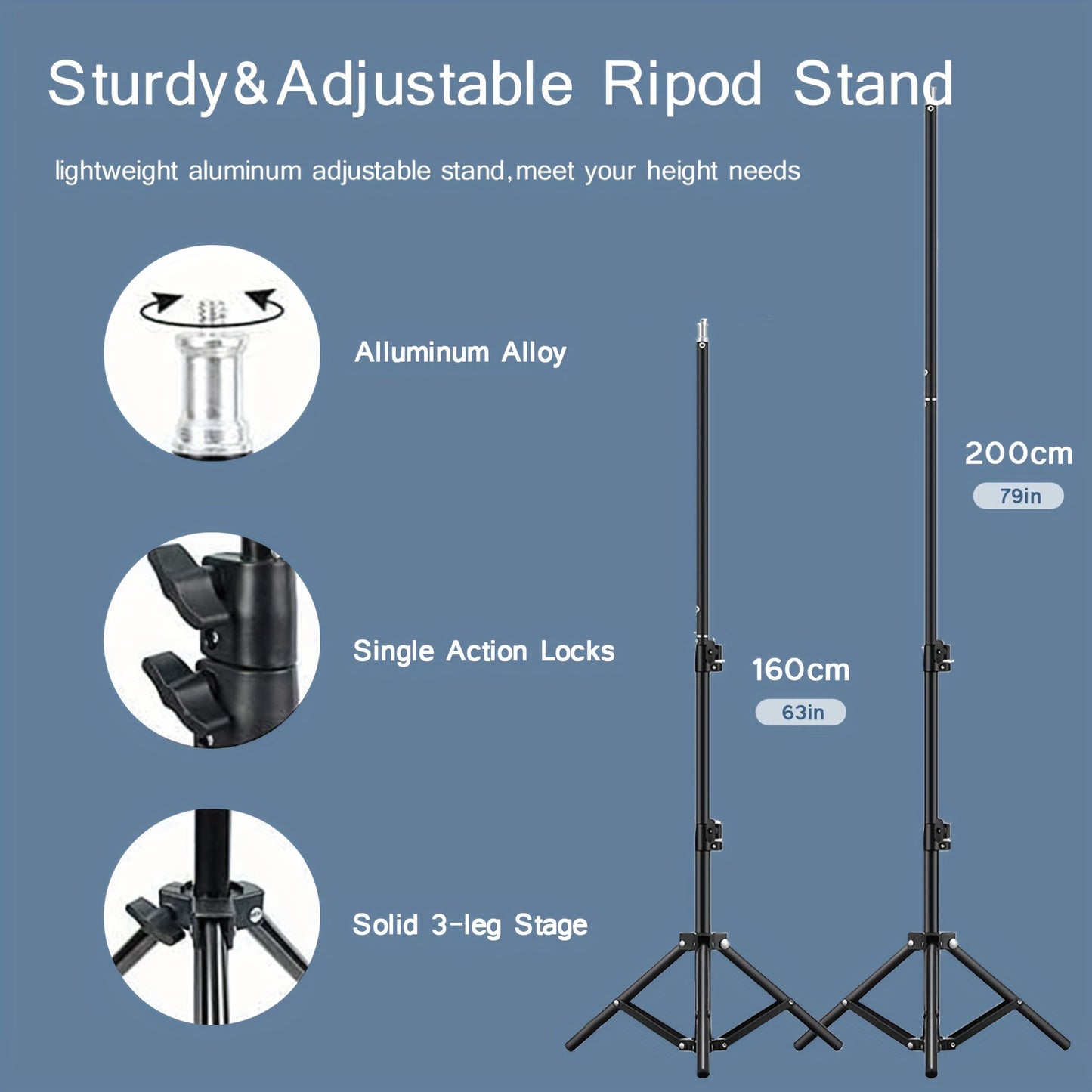 Professional Softbox Lighting Kit 160cm 200cm with US Plug Adapter Tripod E27 Socket Continuous Light System for Studio, YouTube Live Streaming