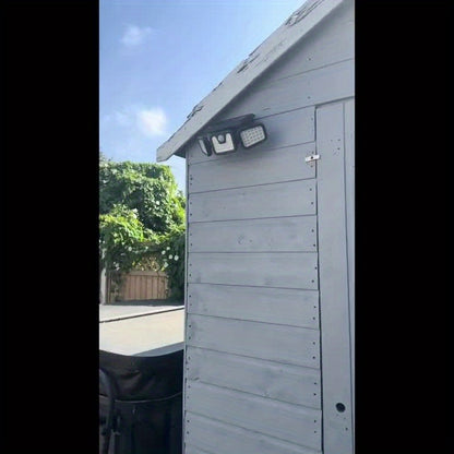 Solar-Powered Motion Sensor Light - 74 LED Outdoor Floodlight, 3 Modes,, Suitable for Front Door, Yard, Garage, Sidewalks, Pathways, Garden, and Patio | Solar Energy & Energy-Efficient Outdoor Lighting | Durable Plastic Body