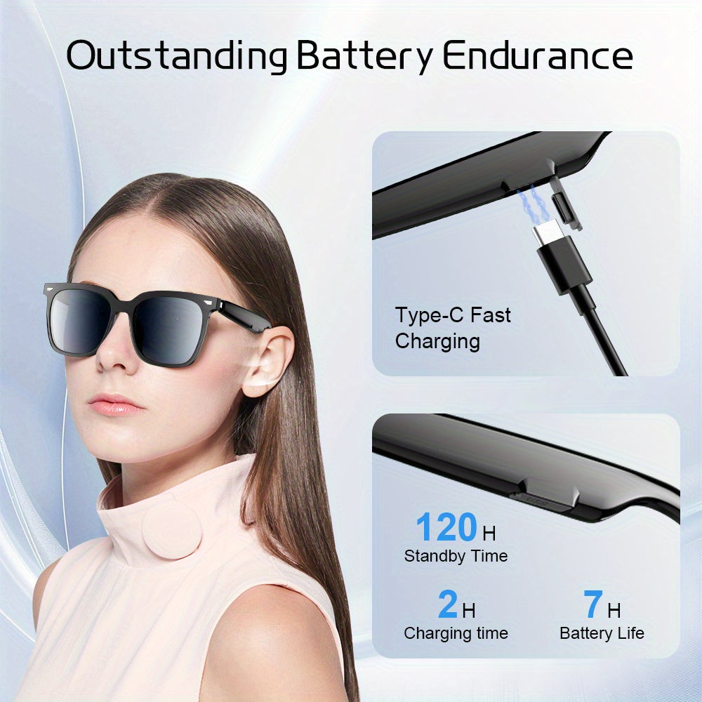 Smart Wireless Glasses 2in 1 Earphone, Wireless Stereo Headset