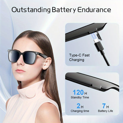 Smart Wireless Glasses 2in 1 Earphone, Wireless Stereo Headset