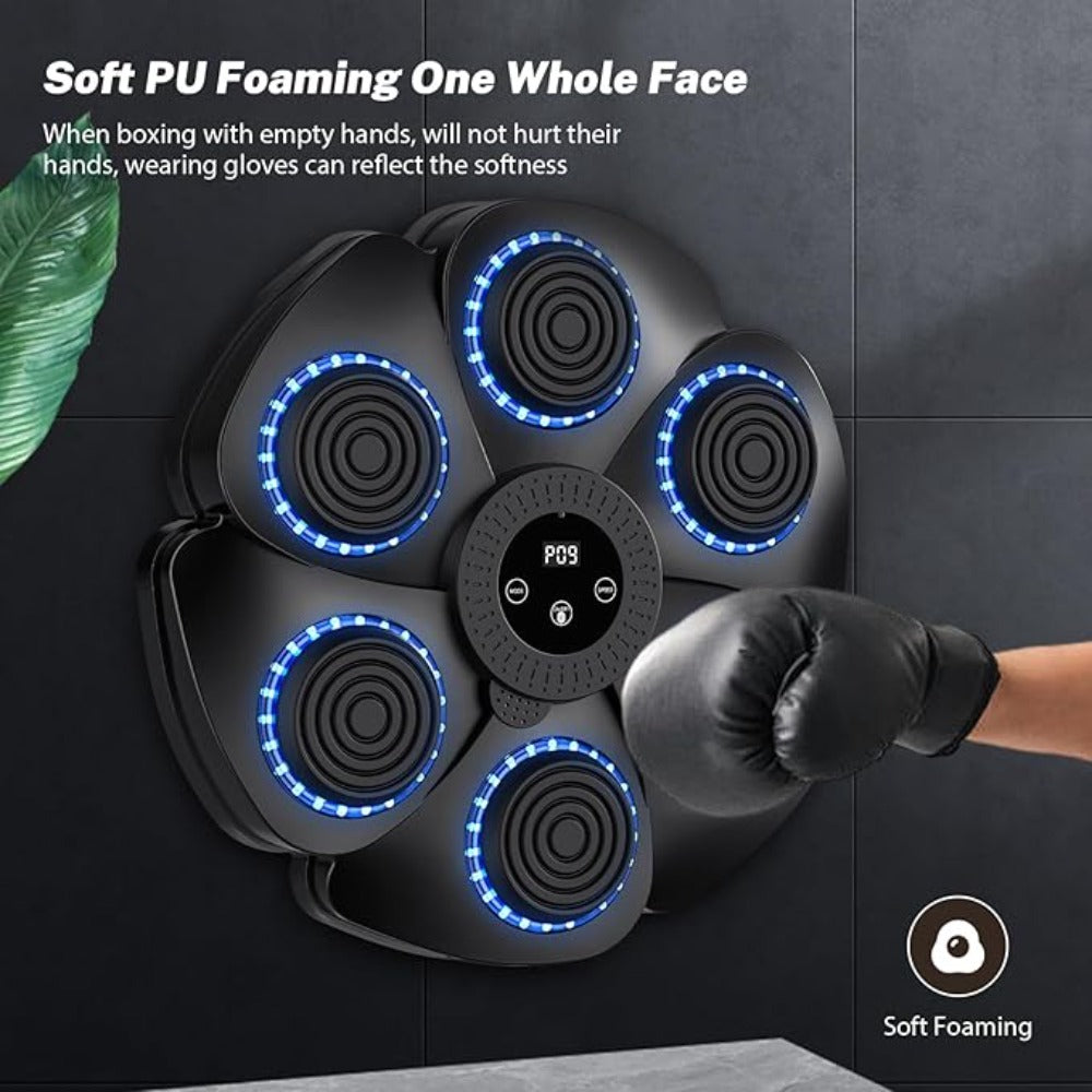 Boxing Training Pad with Gloves, No Harm To Wall, Space-Saving