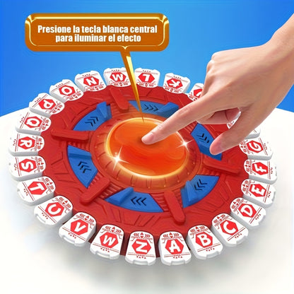 German Alphabet Spinner Game Toy - Educational Learning Board Game with Spinner Wheel for & Kids, Interactive Letters A-Z, Parent-Child Teaching Tool, Birthday/Christmas/Halloween Gift for Early Language Development