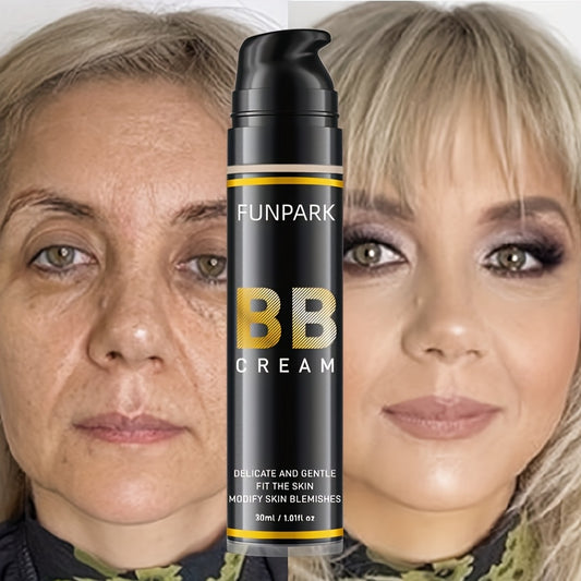 Funpark BB Cream Cream - Lightweight, Non-Sticky Liquid Foundation for All Skin Types, Nature Finish, Adjusts Skin Tone, Boosts Radiance and Clarity, 30ml/1.01fl.oz