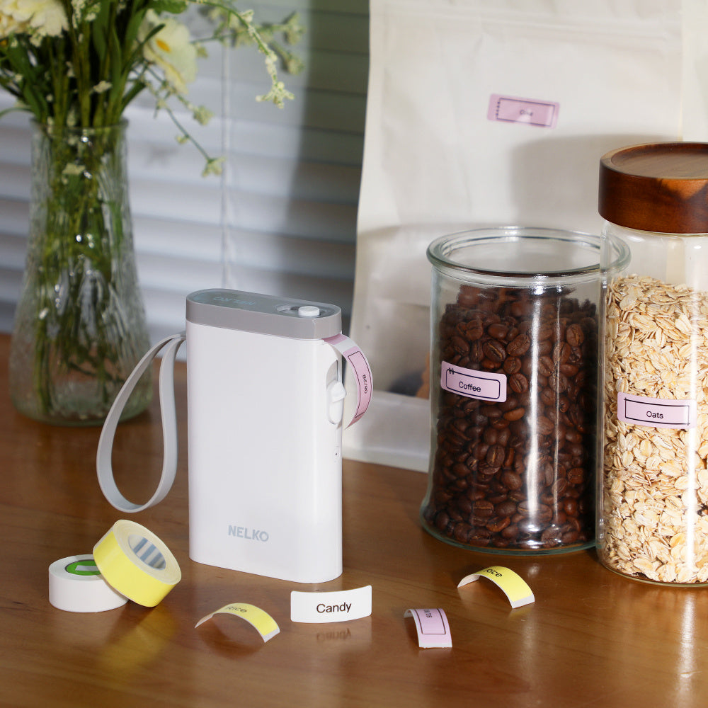 Mini Label Printer Self-Adhesive Labels, Portable Label Printer, P31S&P21&PM220 Combination of Different Designs, No Ink or Toner Required, Wireless Connectivity, For iOS and Android, For Home, Office and School, For Storage