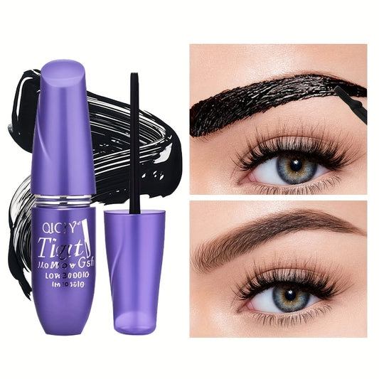 Q553 Eyebrow Gel 4 Colors Semi-Permanent Dyeable Pull-Out Tattoo Eyebrow Stain Gel Long-Lasting Non-Smudge Waterproof Eyebrow Pencil Brown Powder Eyebrow Enhancer Suitable for All Light Beige Types