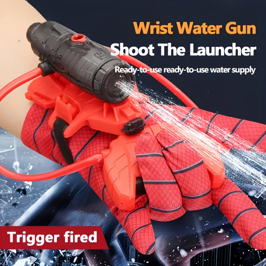 Spider Gloves Wrist Water Gun Set - Perfect for Youngsters' Outdoor Fun, Halloween & Christmas Gifts