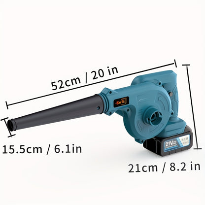 2025 New Handheld Wireless Leaf Blower, Equipped with Battery And Charger for Cleaning Courtyards, Yards, Workplaces, Lawn Care, Leaf Blowing, And Snow Blowing on Sidewalks