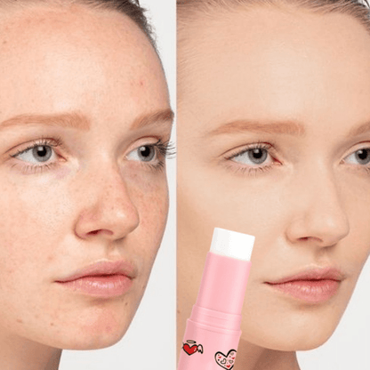 Visible Pore Face Primer - Long-Lasting Matte Foundation Oil Control Primer Stick, Korean Cosmetic Formula for Natural Coverage, Moisturizing & Blemish Concealing, Sleek Packaging, Korean Skincare