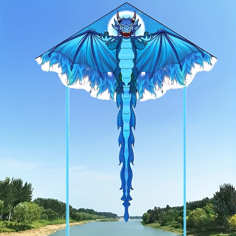 Giant Dragon Kite - Durable Polyester, Easy Assembly, Perfect for Beach & Park Fun, Ideal Halloween & Christmas Gift