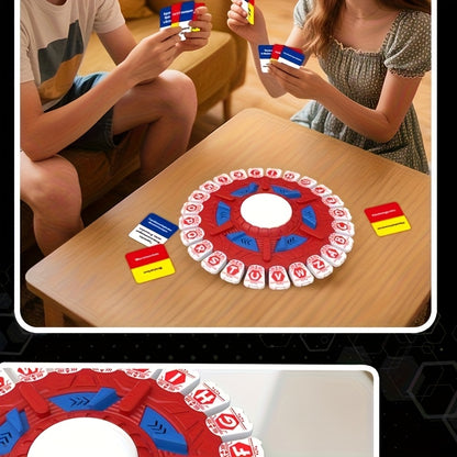 German Alphabet Spinner Game Toy - Educational Learning Board Game with Spinner Wheel for & Kids, Interactive Letters A-Z, Parent-Child Teaching Tool, Birthday/Christmas/Halloween Gift for Early Language Development