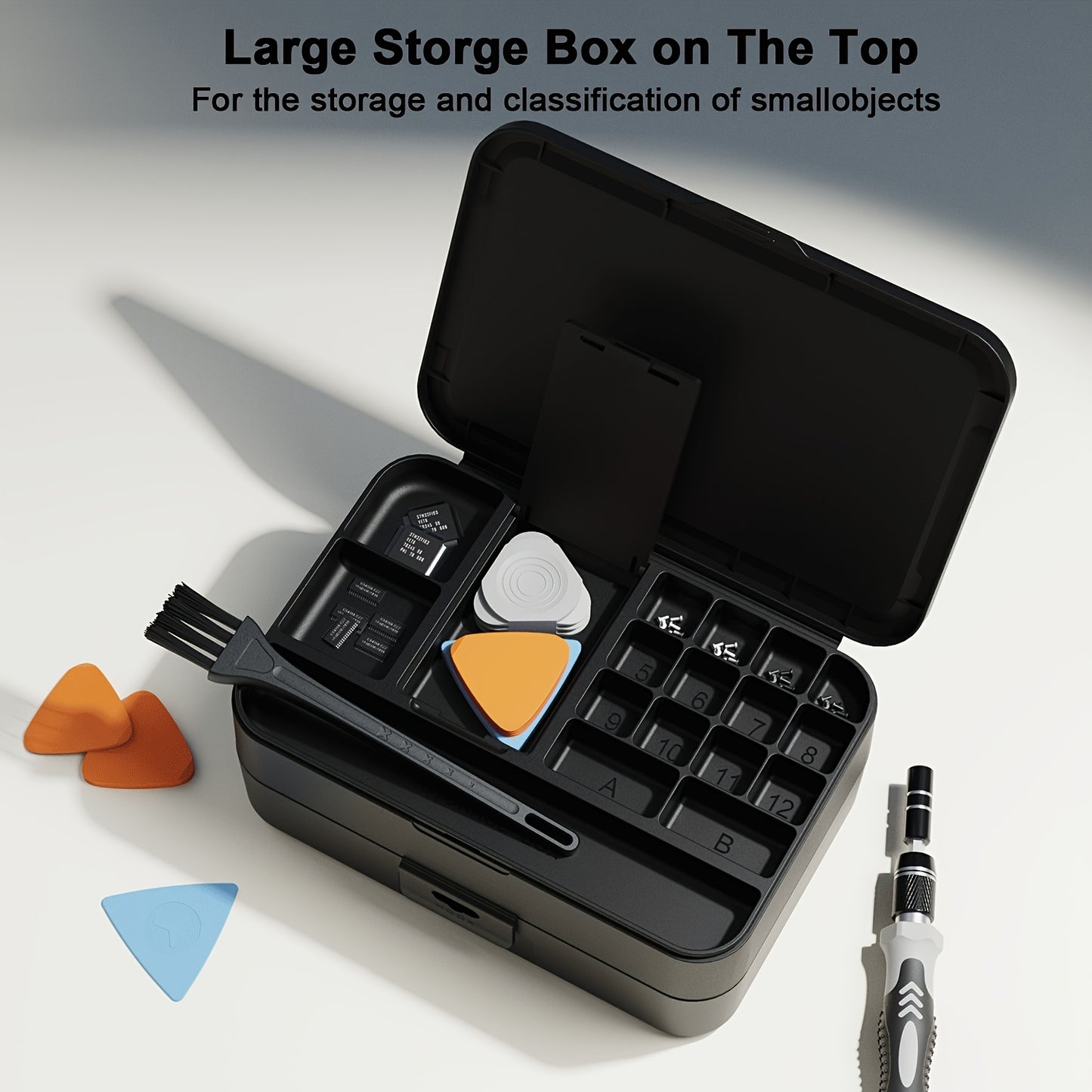 115 in 1/132 in 1 Precision Screwdriver Set - Magnetic Driver Heads, Torx and Hex Keys, Chrome Vanadium Steel, Anti-Corrosion Surface Treatment, Non-Slip Grip, for Computer and Mobile Phone Repair, Mechanic Tool Kit | Hex and