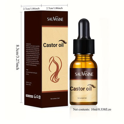 Castor Oil for Eyelashes And Eyebrows, Hair, Cold Pressed And Unrefined, Essential Oil for Dry Hair, Skin And Nail Care