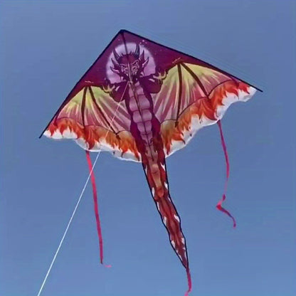 Giant Dragon Kite - Durable Polyester, Easy Assembly, Perfect for Beach & Park Fun, Ideal Halloween & Christmas Gift