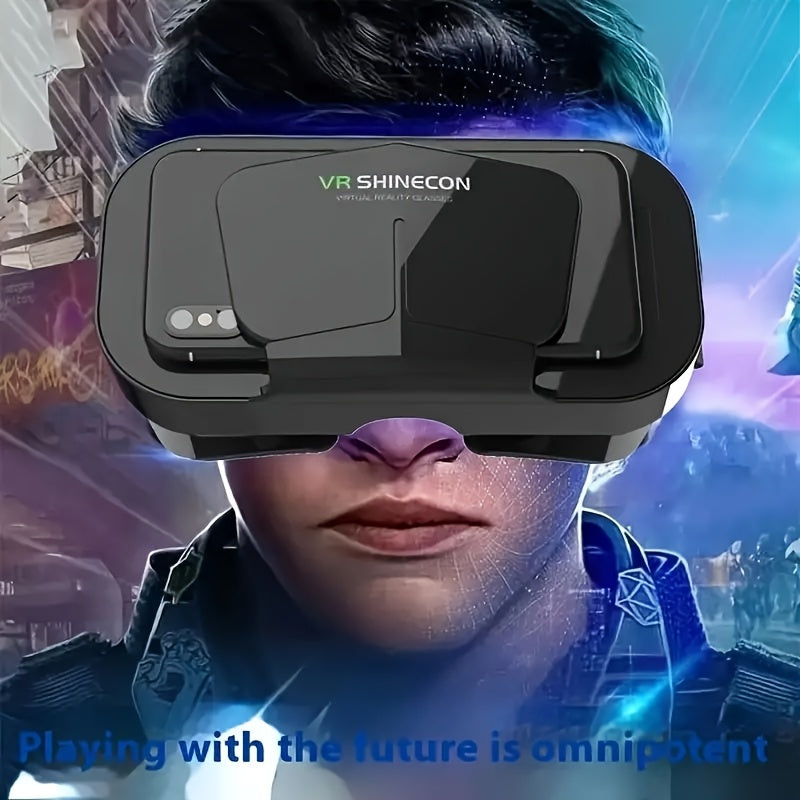 1pc Virtual Reality VR Glasses, Binoculars, Adjustable 3D Mobile VR - Comfortable Nose Rest and Strap, Mobile Lens with Controller, Perfect for Movies and TV