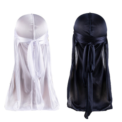 2pcs Durag for Men Wave Cap Satin bonnet for Men Women 360 Wave