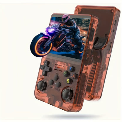 R36S Retro Handheld Game Console - ArkOS, Long Battery Life 3000mAh, USB Charging, Supports Multiple Formats, 3.5-inch Display, Large Storage Capacity-