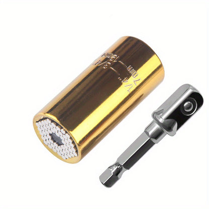 1 Set, Universal Torque Wrench 7-19mm Hexagonal Multi-functional Universal Socket