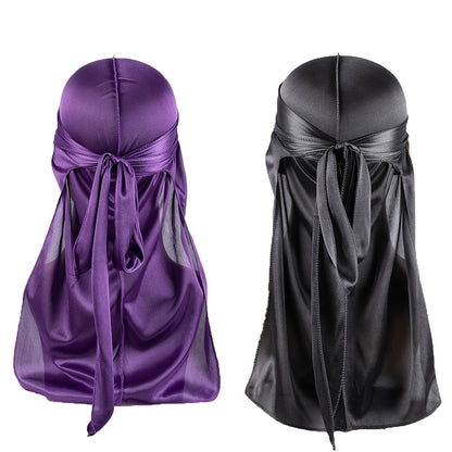 2pcs Durag for Men Wave Cap Satin bonnet for Men Women 360 Wave