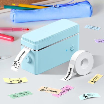 Mini Label Printer Self-Adhesive Labels, Portable Label Printer, P31S&P21&PM220 Combination of Different Designs, No Ink or Toner Required, Wireless Connectivity, For iOS and Android, For Home, Office and School, For Storage