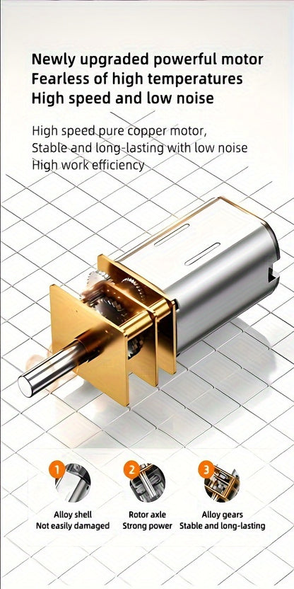 46-In-1 Cordless Electric Screwdriver Set, Silent High Torque Rechargeable Lithium Battery, USB Powered, Multifunctional Portable Household Tool Set with 38 Magnetic Precision Bits, Suitable for Precision Repair Tools Such As