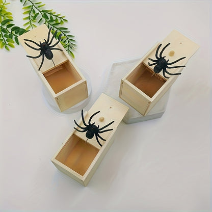 A Terrifying Spider Box with Fake Insects, Perfect for Halloween, Christmas, April Fool'S Day, Graduation Gifts, And Giveaways.